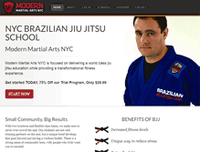 Tablet Screenshot of brazilianjiujitsunewyorkcity.com